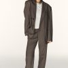 ÁO KHOÁC BLAZER OVERSIZE KẺ SỌC VẢI DỆT KÉP